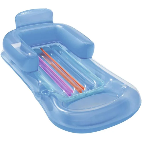 Rede Inflável Para Água Com Apoio De Braço, Porta-copos E Encosto, Espreguiçadeira Para Piscina, Cadeira De Lazer Aquática, Rede Flutuante Para Adulto