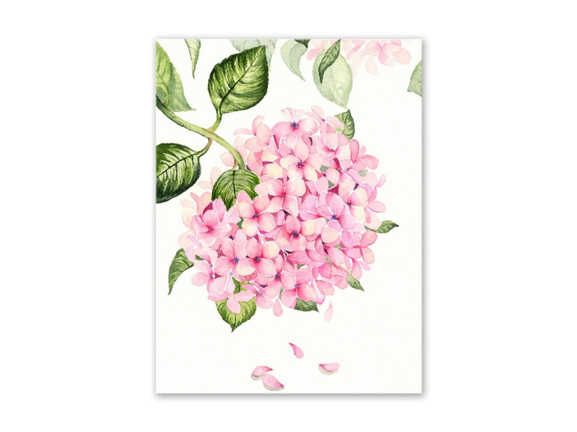 Pintura decorativa de flores (Aquarela, estilo elegante e criativo)