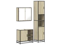 Bathroom Furniture Set, Bathroom Furniture Sets Vidaxl Marrom Madeira Processada (n/a)