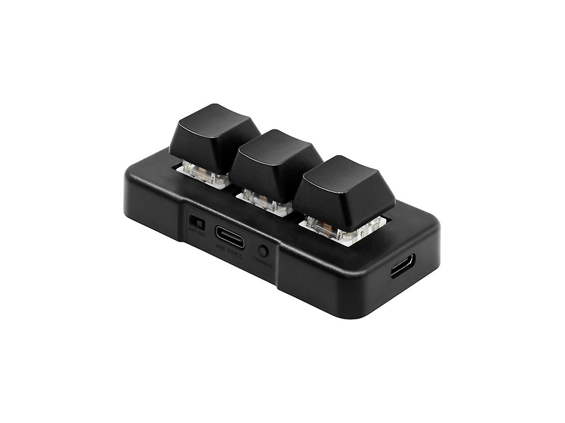 Teclado De Programação Macro Rgb De 3 Teclas, Mini Teclado Para Jogos Personalizado Everley891