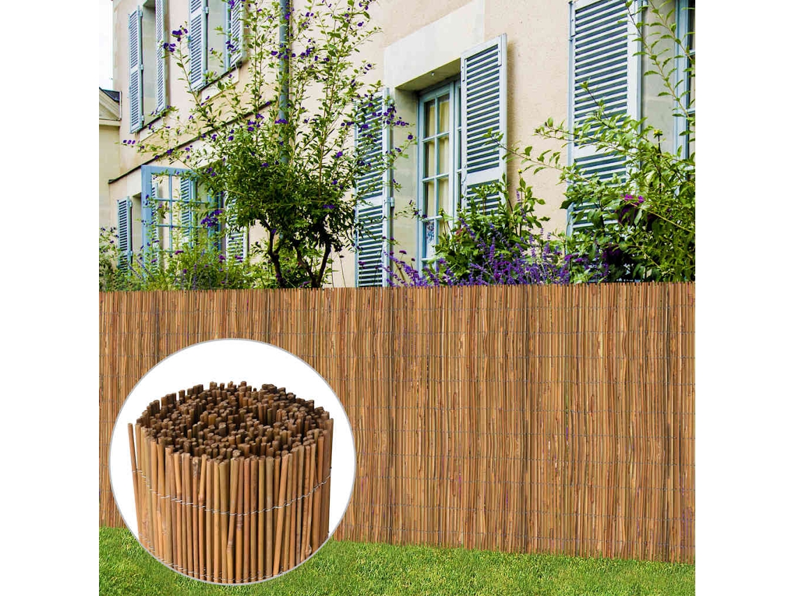 Vidaxl Cerca Em Bambu 500x100 Cm