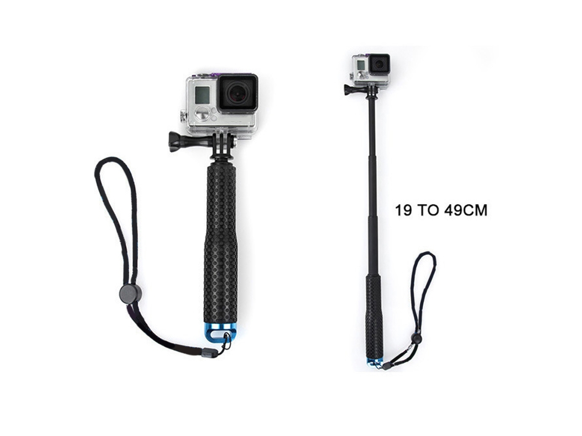 Palo Selfie Telescópico LAXISCREED Gopro 19 Polegadas Azul