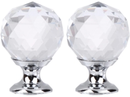 Conjunto De 10 Puxadores Móveis Em Formato Bola Cristal, Puxadores Modernos Para Portas E Armários, Decoração Para Uso