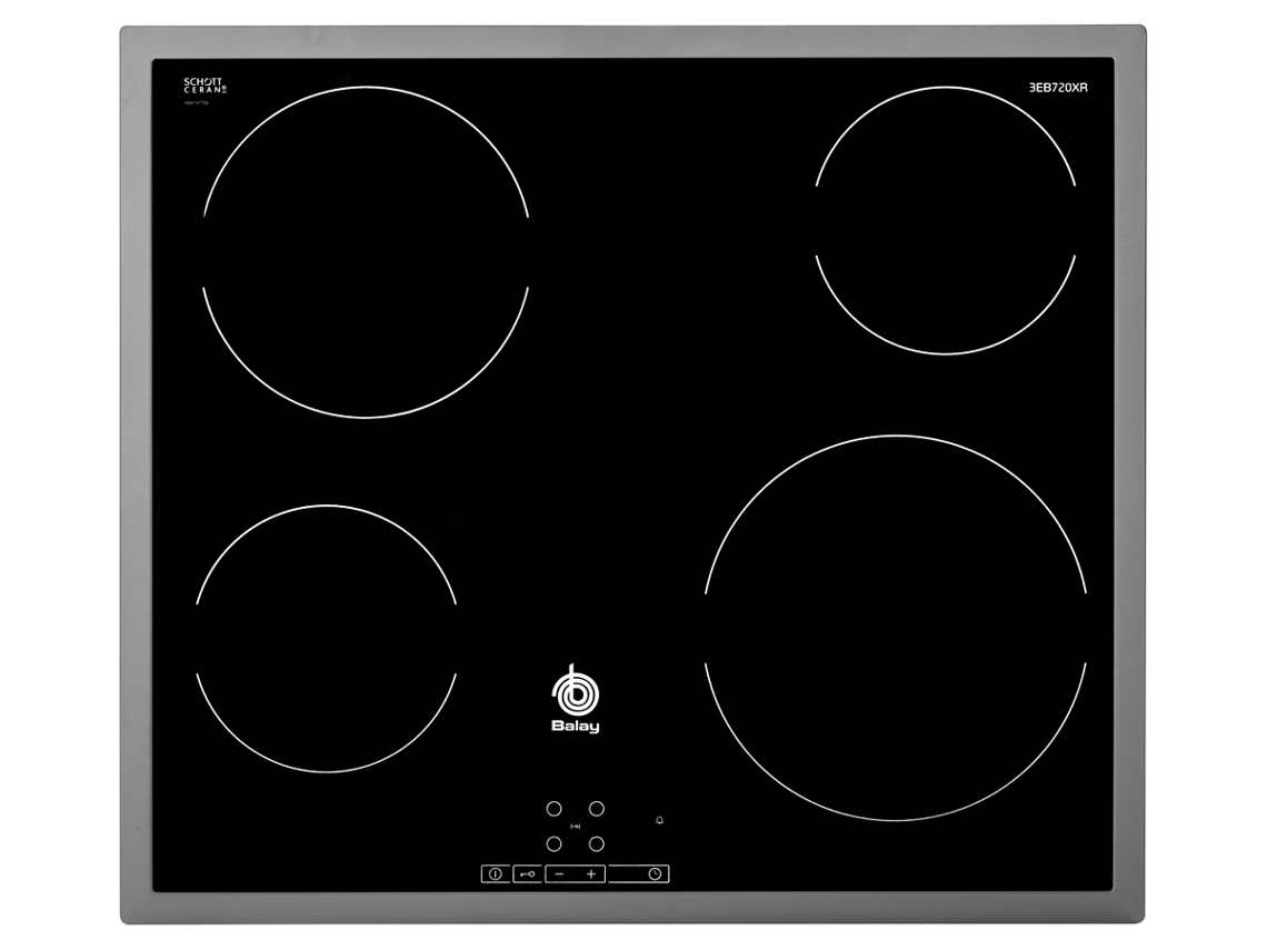 Placa de Vitrocerâmica BALAY 3EB720XR (Elétrica - 58.3 cm - Inox)