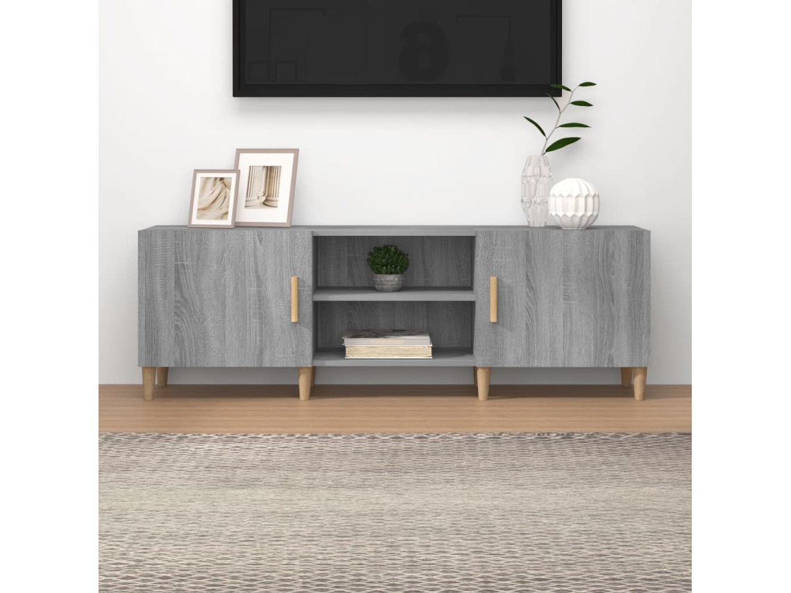 Vidaxl Móvel De Tv 150x30x50 Cm Derivados De Madeira Cinzento Sonoma