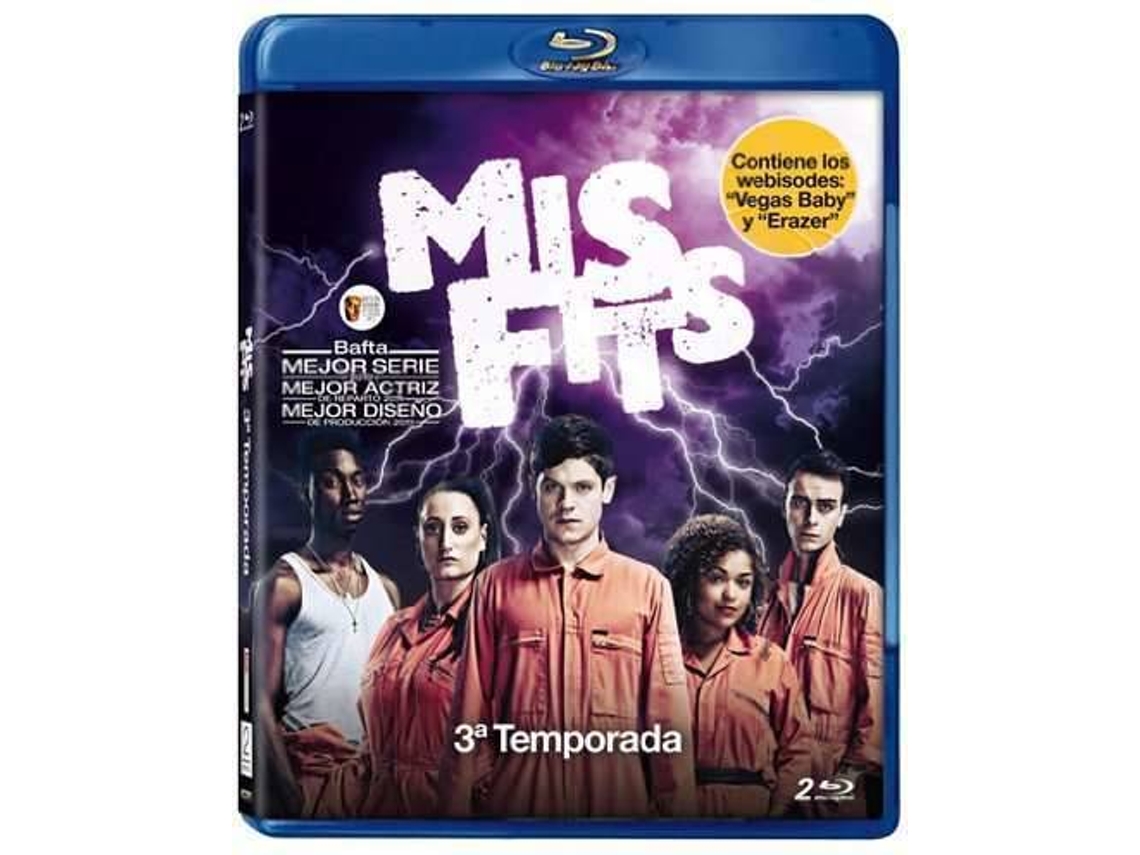 Blu-Ray Misfits: Temporada 3 (Edição em Espanhol)