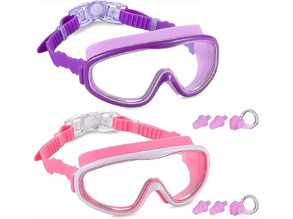 Óculos de Natação AQUAFORGE unissex, silicone seco, preto, para meninos e meninas