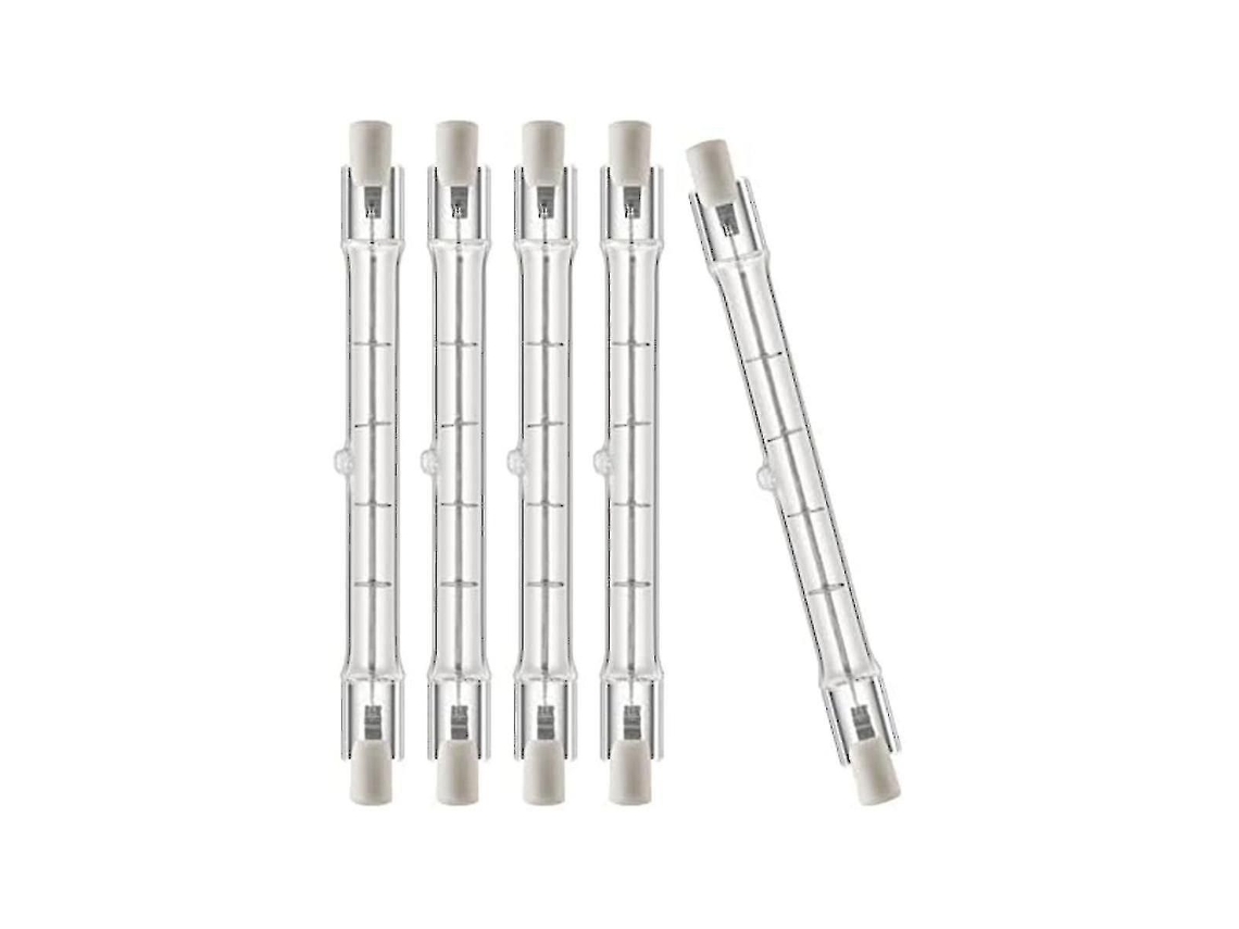 Pacote com 5 lâmpadas halógenas R7s T3 118mm 150W | S/MARCA