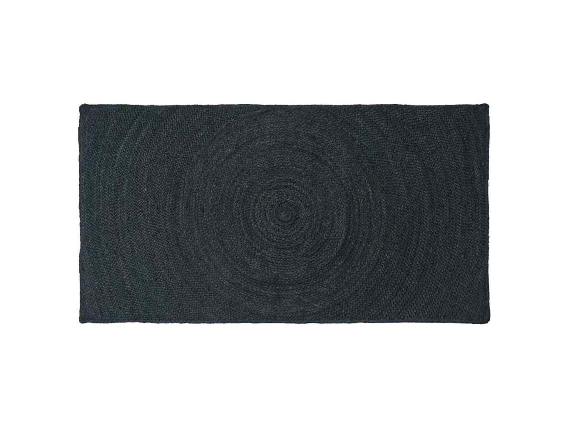 Conjunto 1 Tapete De Área Vidaxl Cinzento Escuro Juta (80 X 150 Cm)