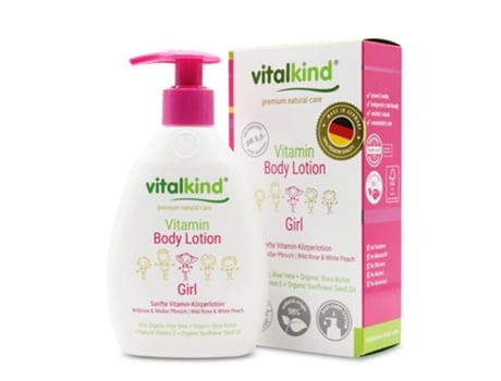 VITALKIND Vitamin Body Lotion Girl Cuidado Natural Premium para Crianças