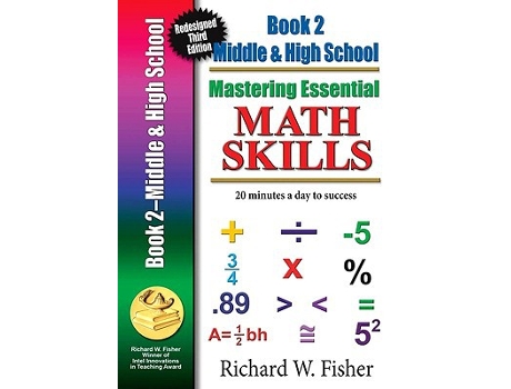 Livro Mastering Essential Math Skills Book 2 Middle GradesHigh School redesigned library version de Richard W Fisher (Inglês)