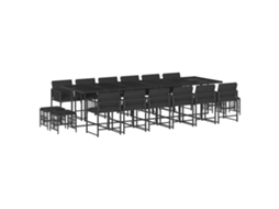 Garden Dining Set, Garden Dining Sets Vidaxl Preto Rattan / Vime (n/a)