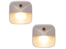 2 - Energiebesparende Lampen - Nachtlampje - Nachtlampje Stopcontact - Nachtlampje Volwassenen - Intelligente Lichtregelsensor - Warm Geel Licht