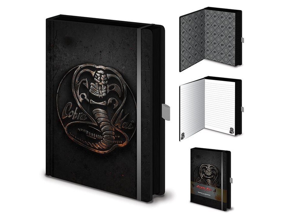 Caderno A5 Com Emblema Cobra Kai A5 Preto Brilvibera