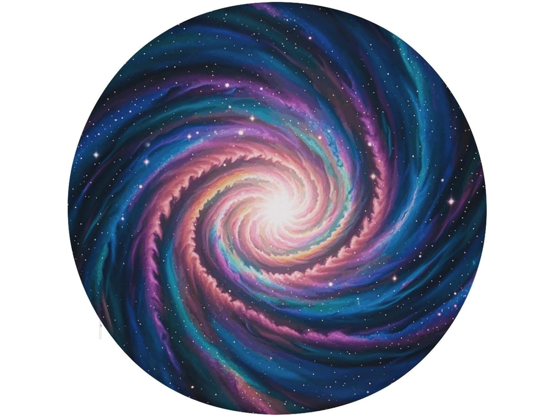 Almofada Redonda De Algodão Com Espuma Viscoelástica Galaxy, Grossa E Macia, Ideal Para Casa E Escritório 38x 38cm