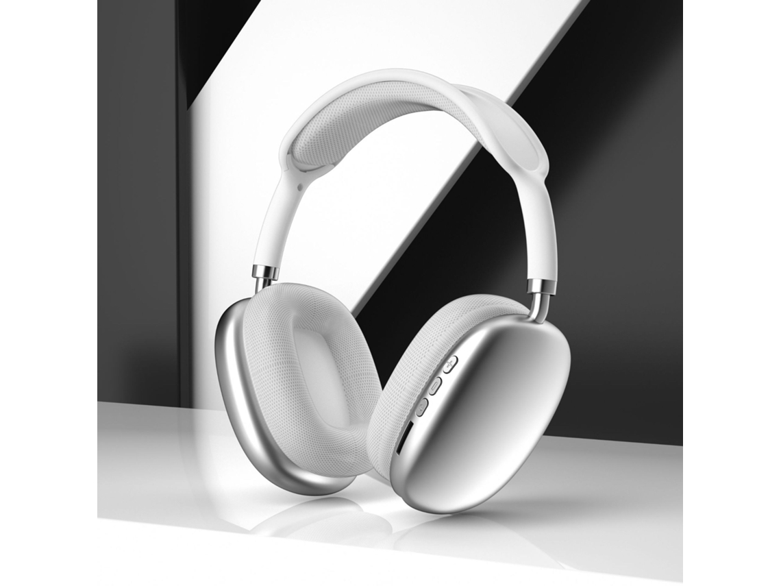 Fone De Ouvido Bluetooth P9 Pro Max Yuysan Com Cancelamento De Ruído Sem Fio Branco