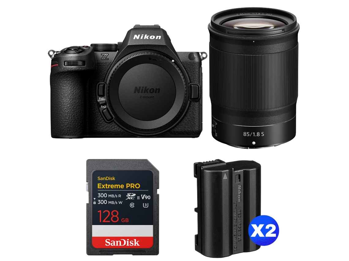 Z5 Ii + 85mm F/1.8 S + 1 Sandisk 128gb Extreme Pro Uhs ii Sdxc + 2 Nikon En el15c + Ebook “20 Dicas para Fotos Que Impressionam” NIKON
