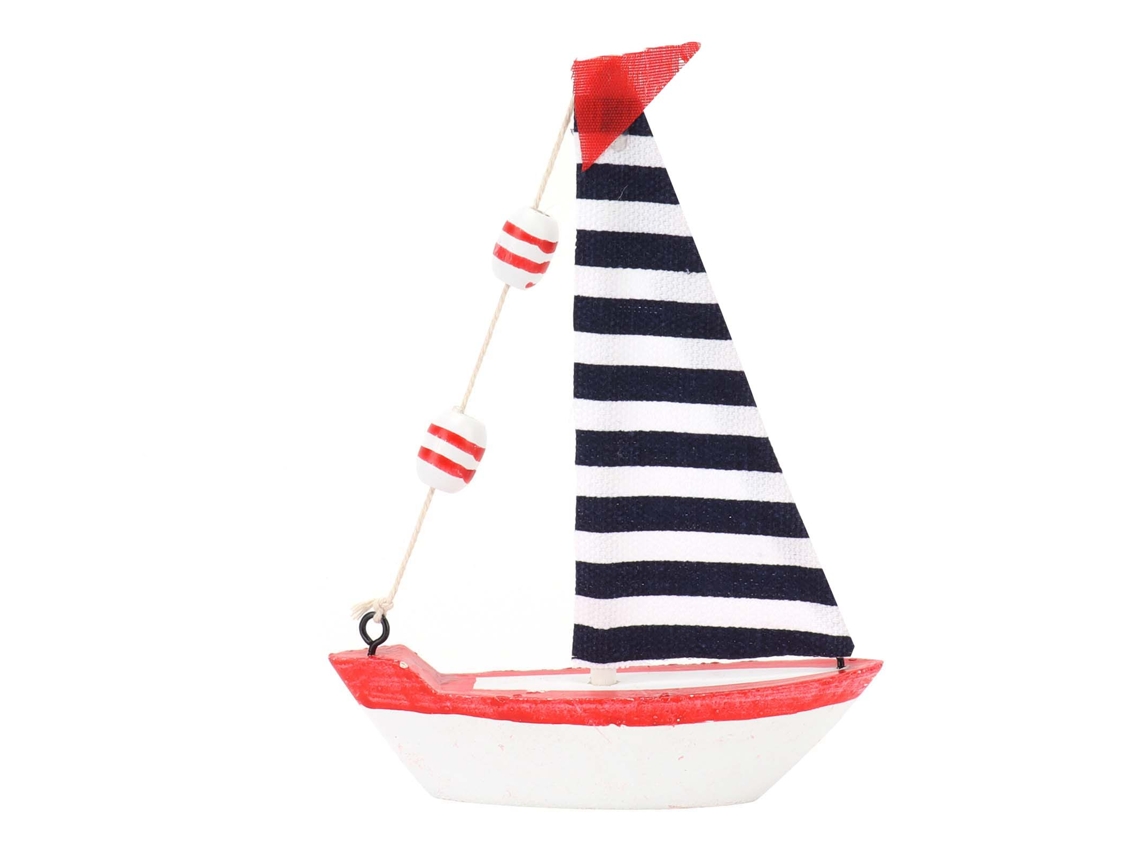 Modelo De Barco De Vela De Madeira Decorativo Para Mesa