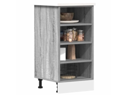 Vidaxl Armário Inferior “riga” 40x44,5x81,5cm Cinzento Sonoma