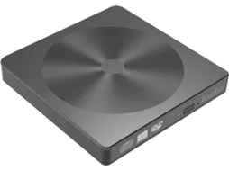 Leitor Gravador NIPOSOM de DVD-RW Externo Slim Blueray