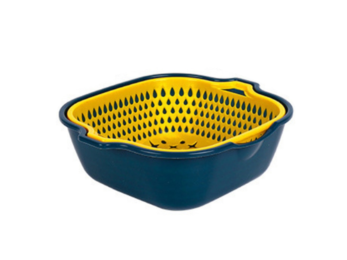 Cesta LAXISCREED 2 em 1 para Lavar e Secar Legumes e Frutas