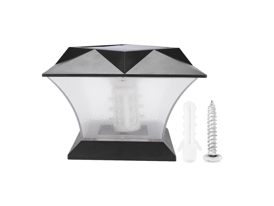Luminária de parede externa solar LED 2026 para jardim, paisagem, cerca, pátio e decoração de vila Farol