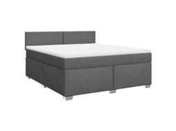 Box Spring Bed, Box Spring Beds Vidaxl Cinzeto Tecido (180 X 200 Cm)