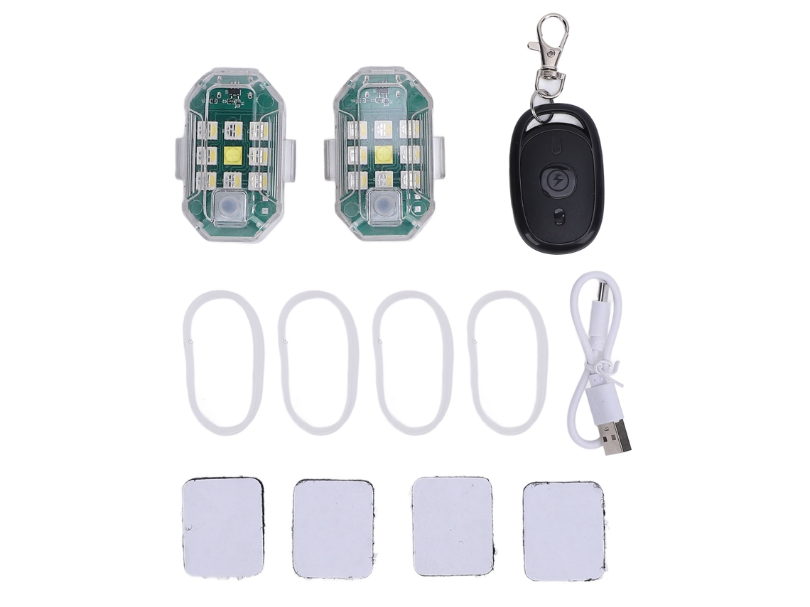 2pcs Luz Estroboscópica Para Drones Noturna Anticolisão Luz Led Para Voo Noturno De Drones