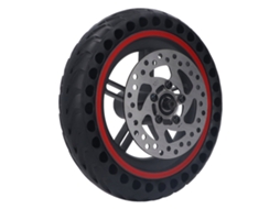 Montagem de Roda Traseira Mali para Patinete Xiaomi Pro Pro2 com Freio a Disco 120mm Vermelho
