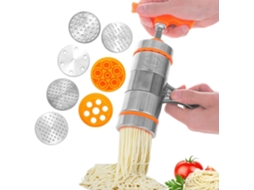 Máquina De Macarrão Em Aço Inoxidável Com 7 Moldes