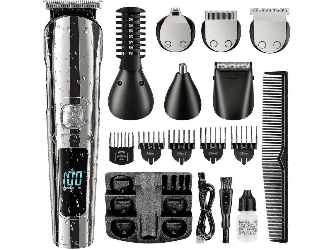 Kit De Aparador Multifuncional Recarregável Com Várias Cabeças, Digital