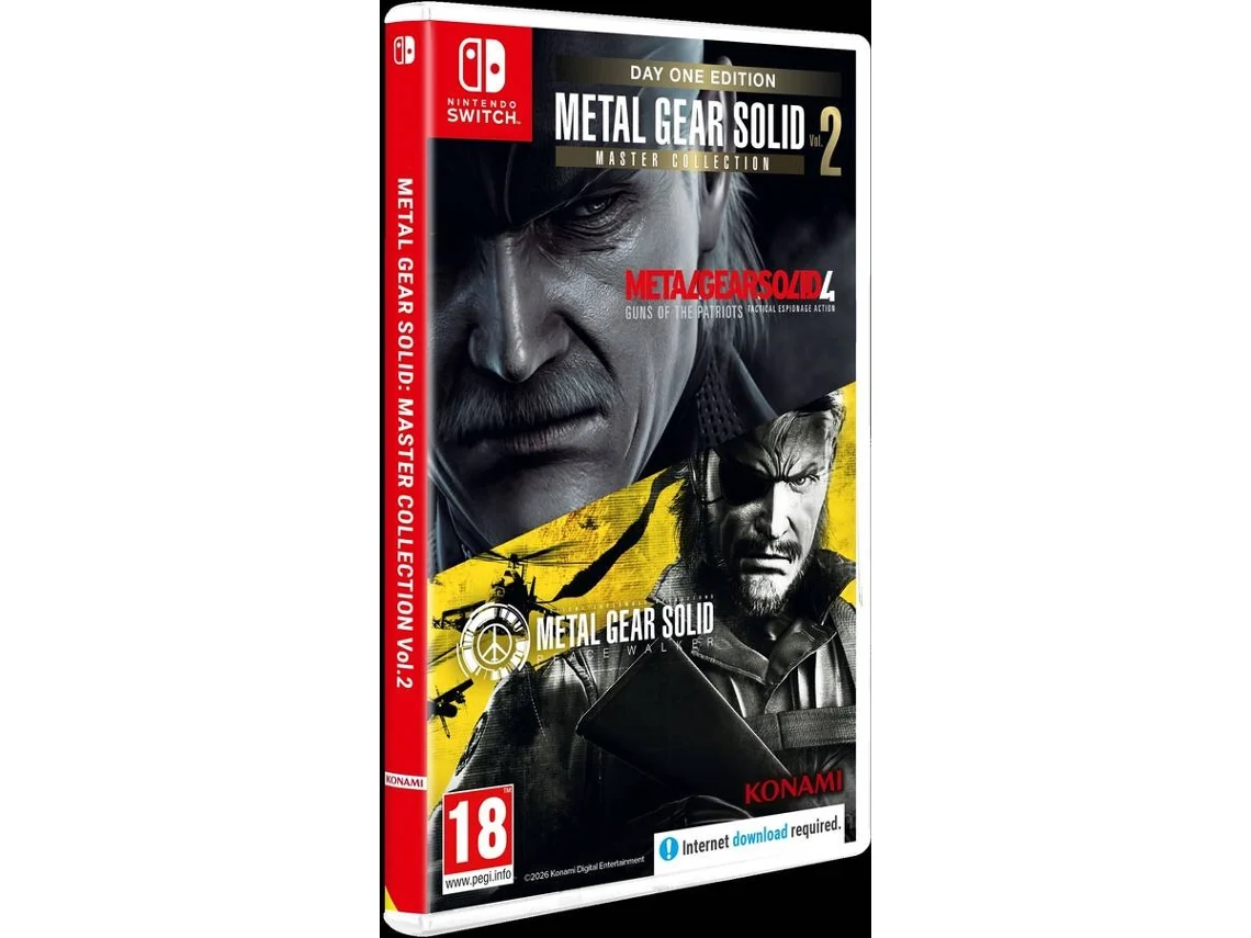 Pré-venda Jogo Nintendo Switch Metal Gear Solid: Master Collection Vol.2 - Day One Edition