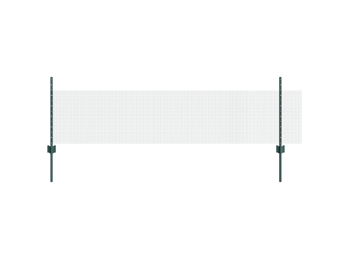 Conjunto 1 Cerca Externa Vidaxl Verde Aço (25 X 0,5 M)