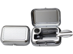 Cinzeiro Portátil Em Liga De Alumínio Com Tampa, Ideal Para Carro, Viagens, Uso Interno E Externo, Quarto,