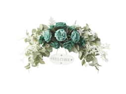 Laxiscreed Coroa De Flores Artificial Para Porta E Decoração De Casa E Eventos