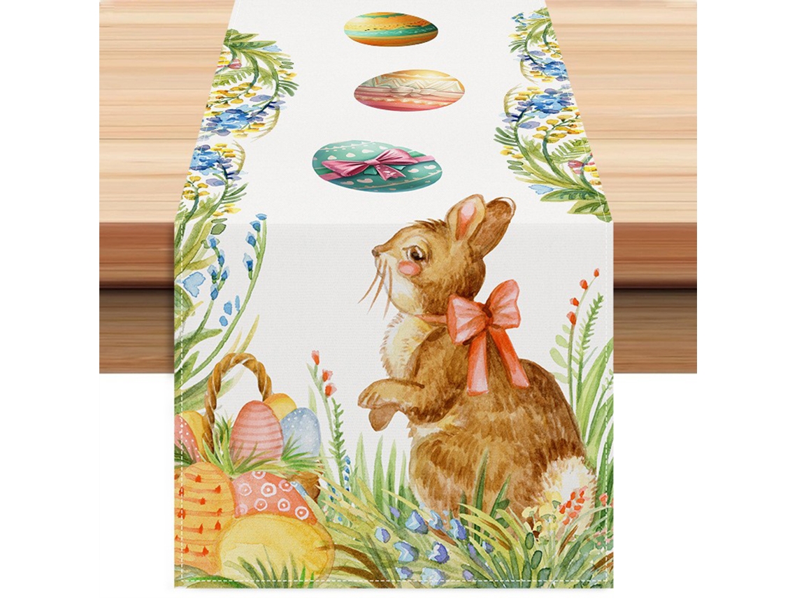 Laxiscreed Conjunto De Decoração De Páscoa Com Coelhinho E Ovos Para Festa De Mesa