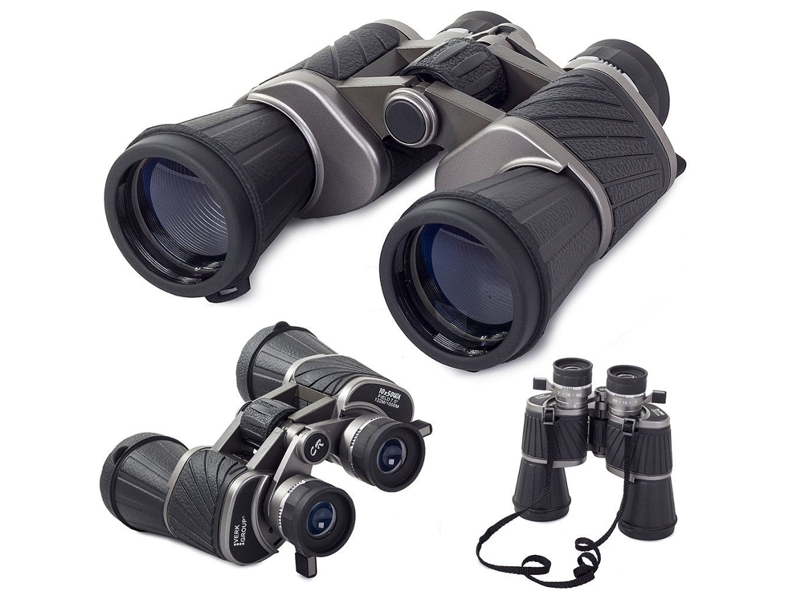 Binóculos 10x50 Com Campo De Visão De 122 M/1000 M Com Suporte Para Tripé E Bolsa