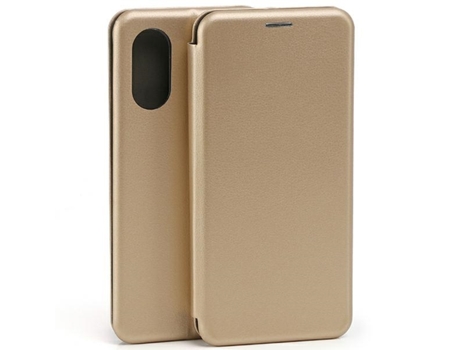 Capa para Oppo Oppo A17 BELINE Pele Sintética Magnética Dourado