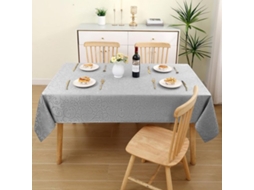 Tábua De Mesa Retangular, Lavável 140 X 240 Cm De Poliéster Com Ornamentos - Resistente A Sujidade E Fácil De Manter