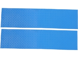 Conjunto De 2 Tapetes Antiderrapantes De Pvc Para Escada De Piscina Acima Do Solo, Azul.