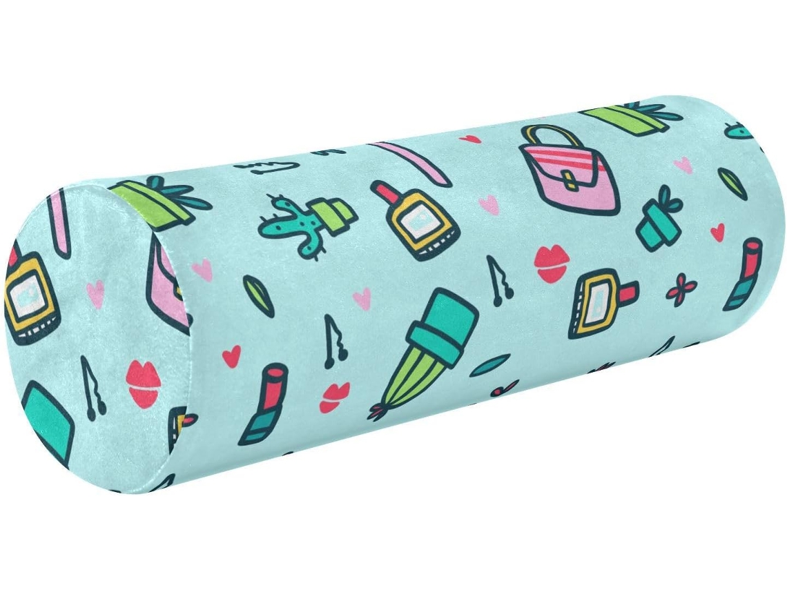 Almofada Cilíndrica Decorativa Frodotgv Ideal para Yoga Fácil de Limpar