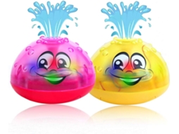 Brinquedos de Banho Iluminados para Bebês 1 2 3 Anos Pacote Infantil com Rosa Vermelha e Amarela UISAVE