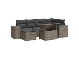 Garden Sofa Set, Garden Sofa Sets Vidaxl Cinzeto Rattan / Vime (n/a)