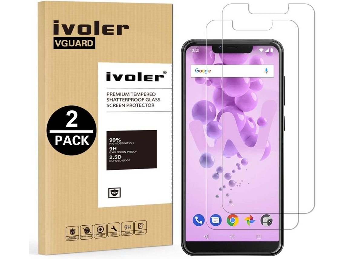 2x Película Vidro Temperado Wiko View 2 Go HONGWE.