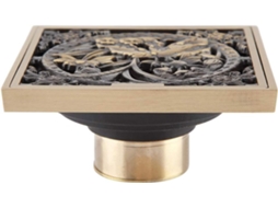 Ralo de Banheiro em Latão 10 Cm AQUAFORGE