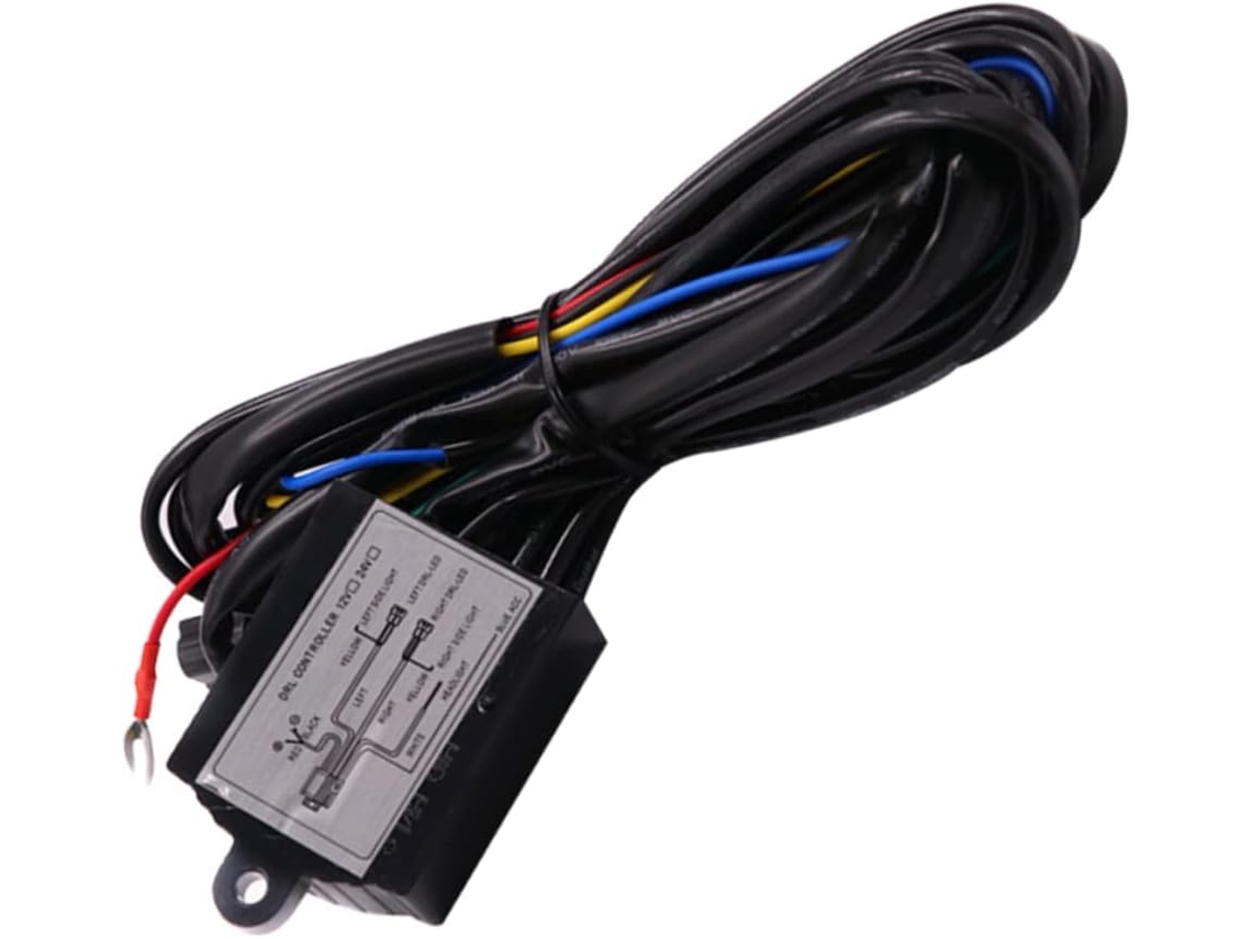 Controlador De Led Drl Multifuncional Gatuida Com Função Luz E Intermitência Para Acessórios Carro, À Prova D Água E