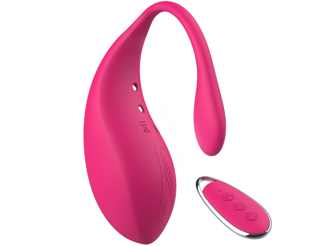 Vibrador De Massagem Vestvel Com Controle Remoto Sem Fio Com 12 Vibraes Para Mulheres (rosa Vermelha) Yizhood