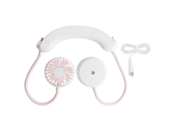 Ventilador Portátil de Pescoço com Umidificador Branco