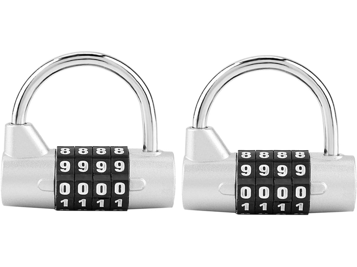 Conjunto De 2 Cadeados Combinação, Cadeado Combinação Reconfigurável
