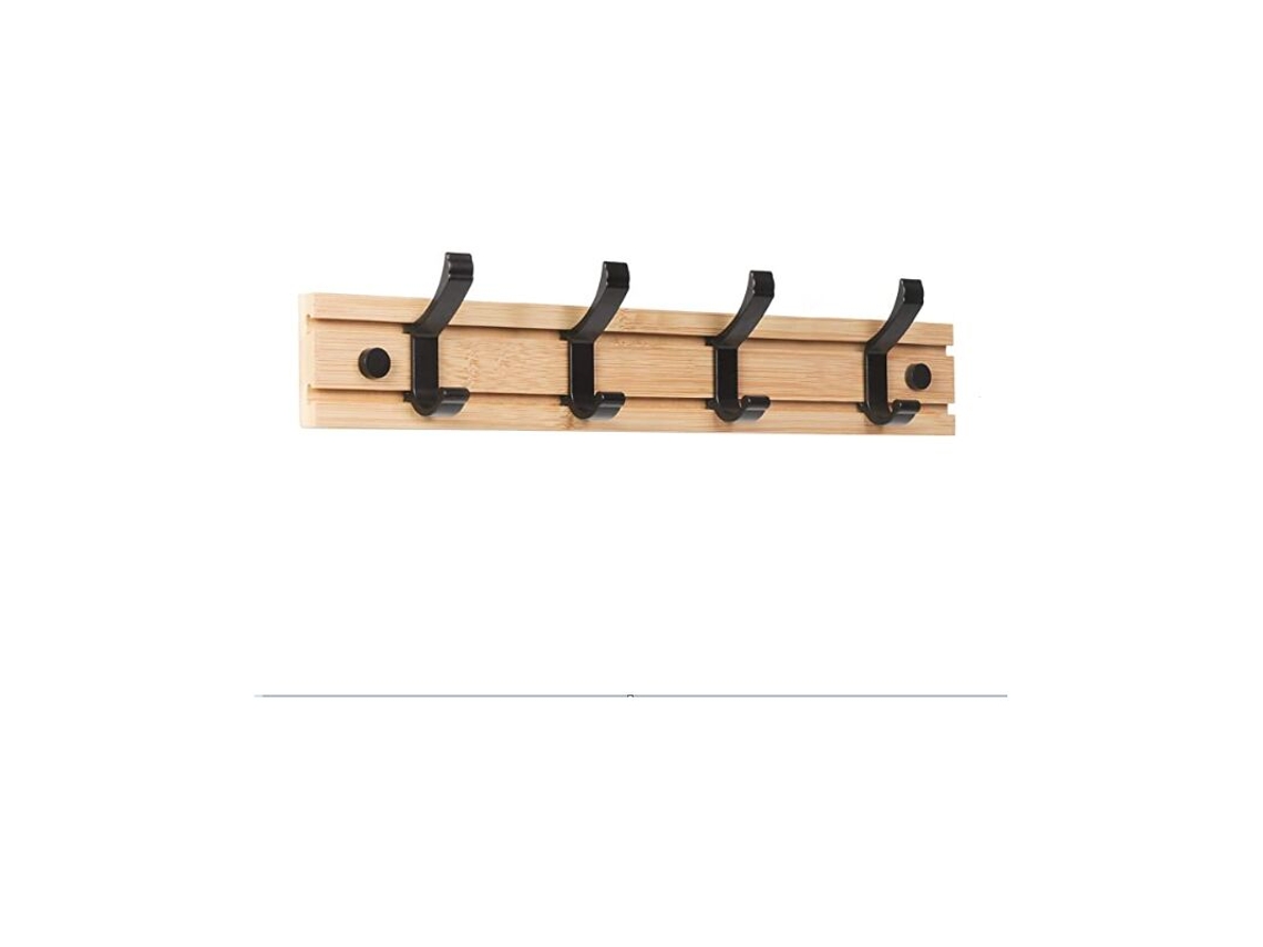 Cabideiro de Parede com Ganchos, Ideal para Pendurar Toalhas, Chapéus, Cachecóis, Bolsas e Muito Mais BRILVIBERA (40 Cm)
